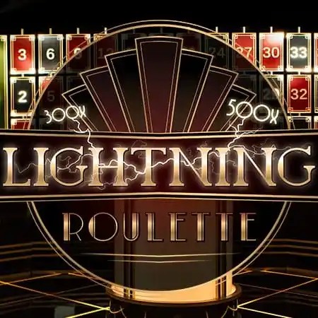 Lightning Roulette slot logo by Evolution at Magius