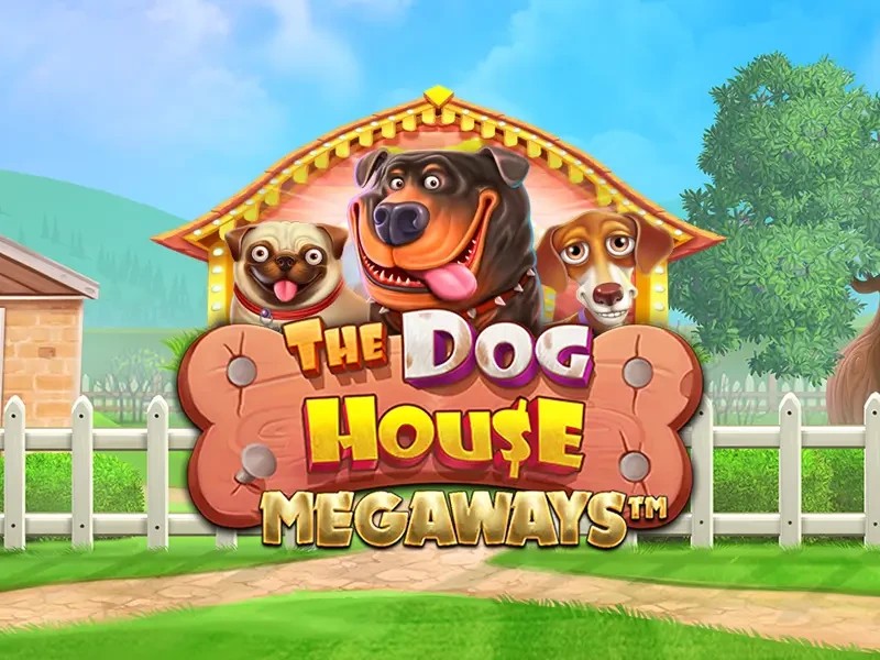 The Dog House Megaways online game logo by Pragmatic Play on magius.org.gr